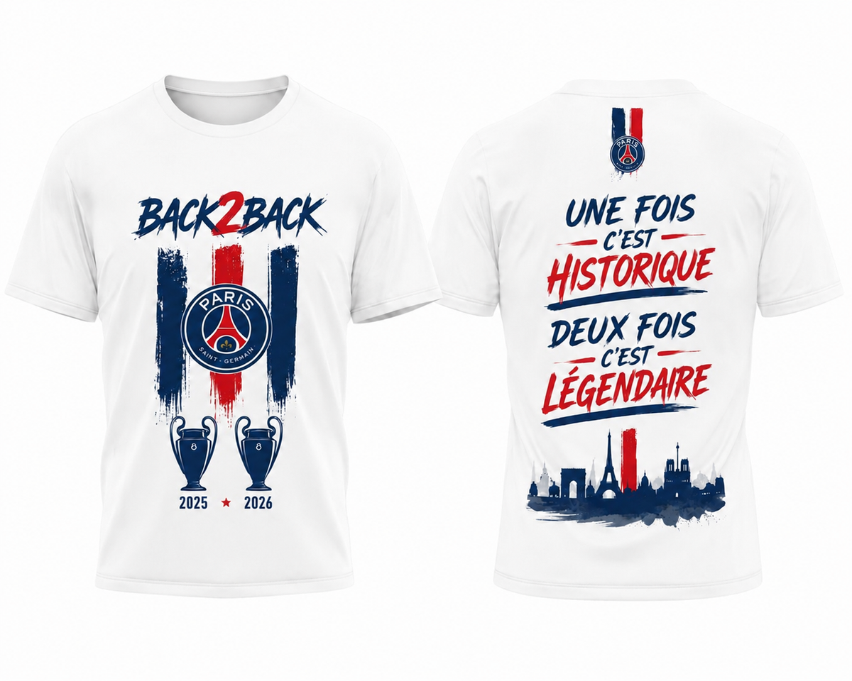 T-SHIRT PSG BACK 2 BACK