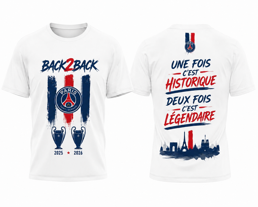 T-SHIRT PSG BACK 2 BACK