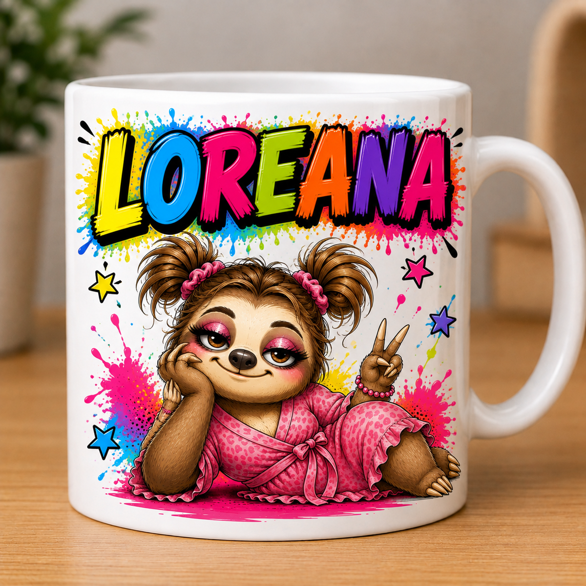 ☕ Mug Personnalisé avec Prénom – Mode Chipie