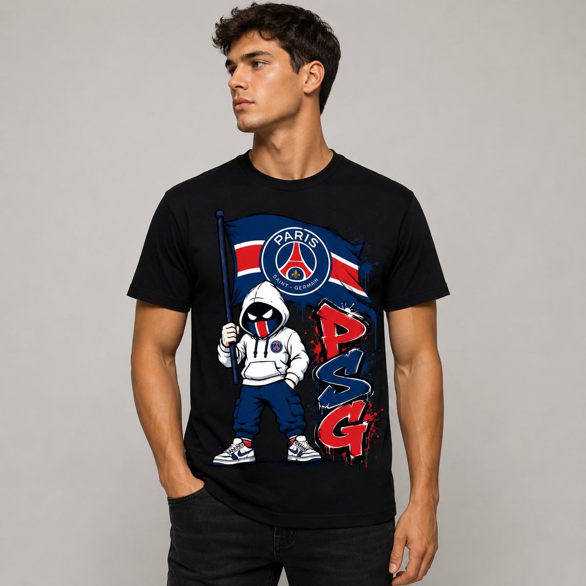 T-SHIRT PSG ANIMÉ