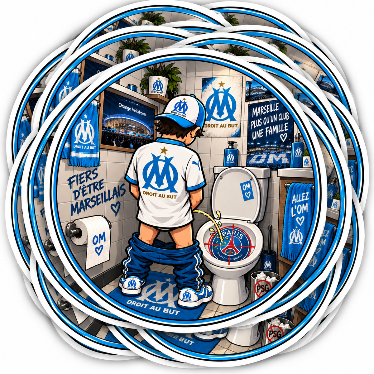 LOT 6 STICKERS OM