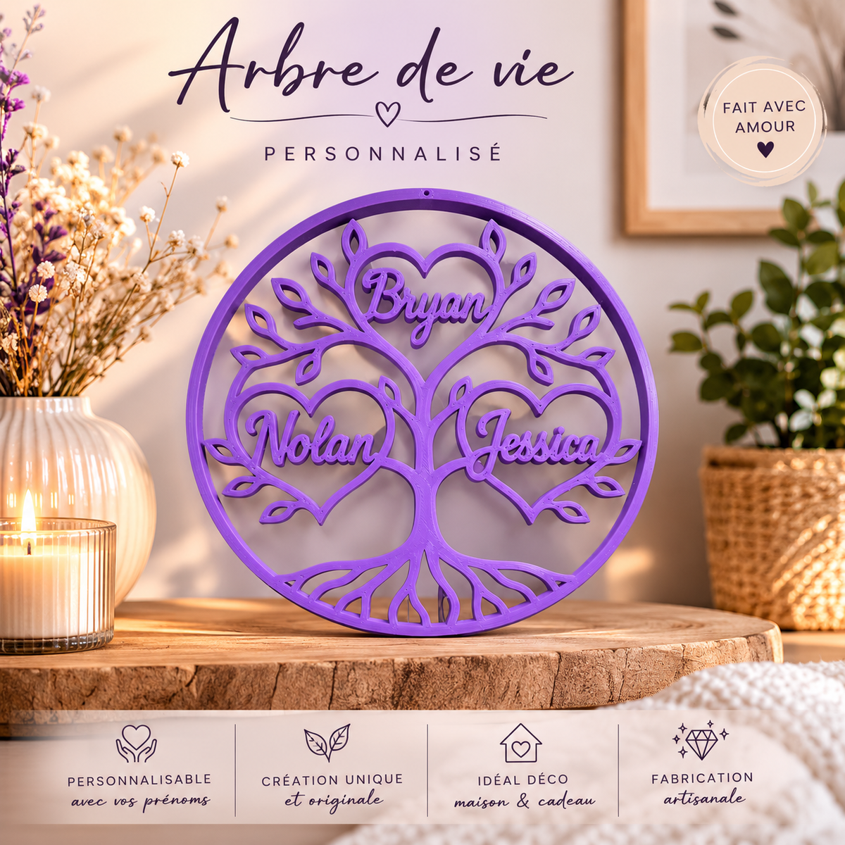 Arbre de Vie Personnalisé – Une décoration unique à votre image