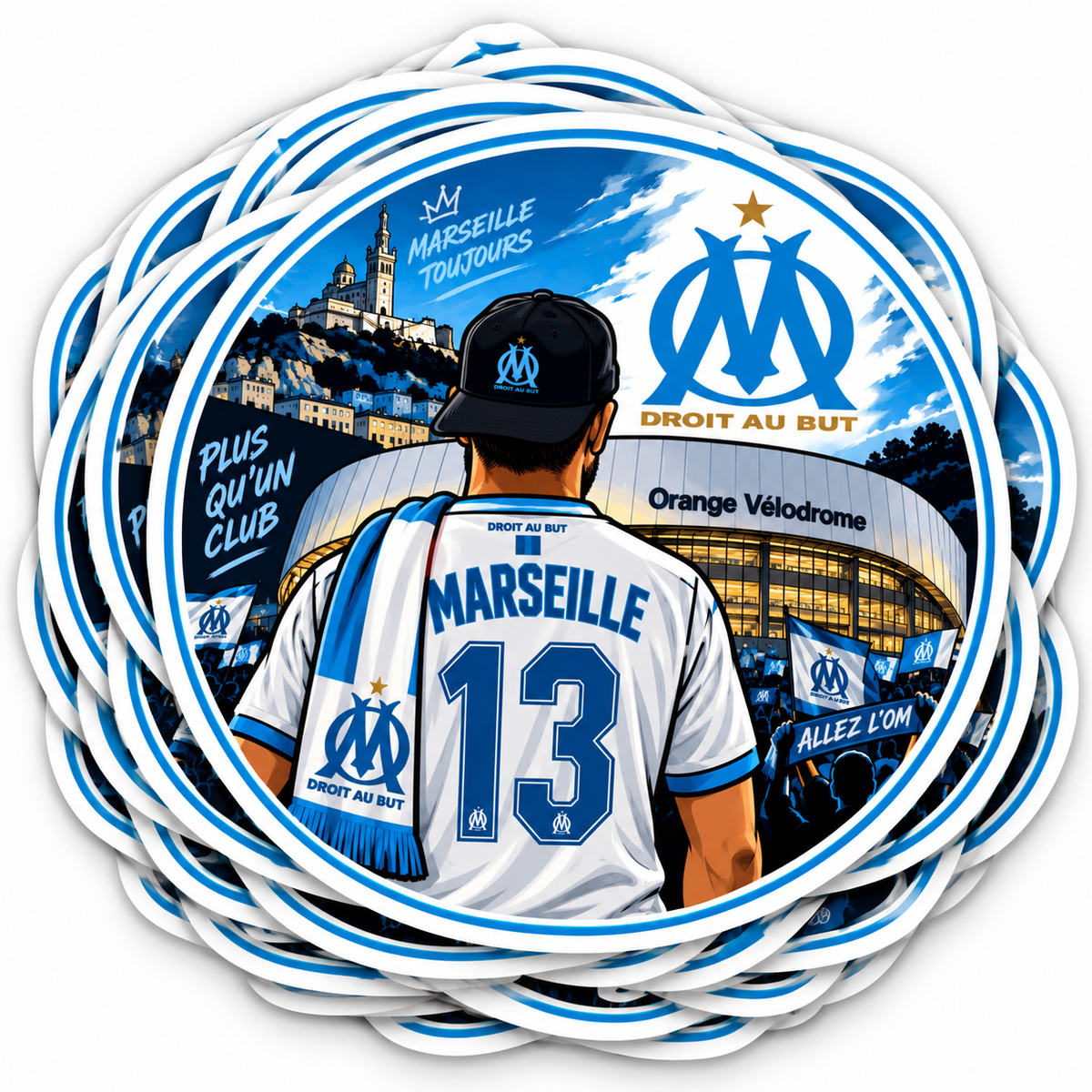 LOT 6 STICKERS OM