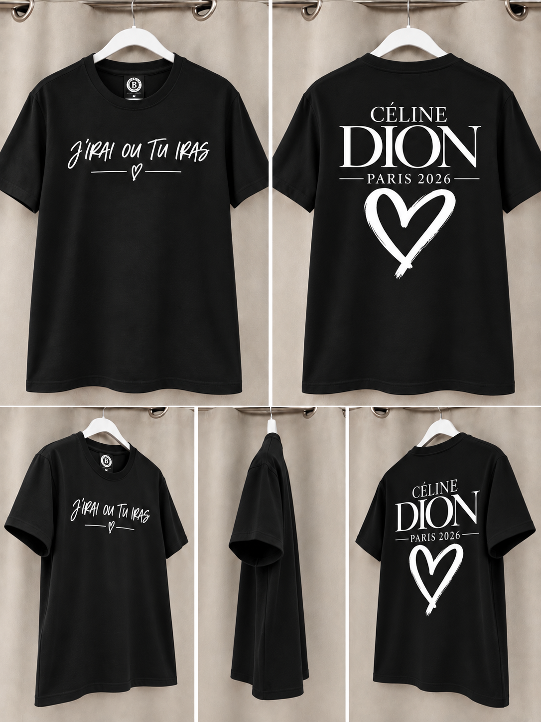 T-shirt « Céline Dion – Paris 2026 » 🎤✨
