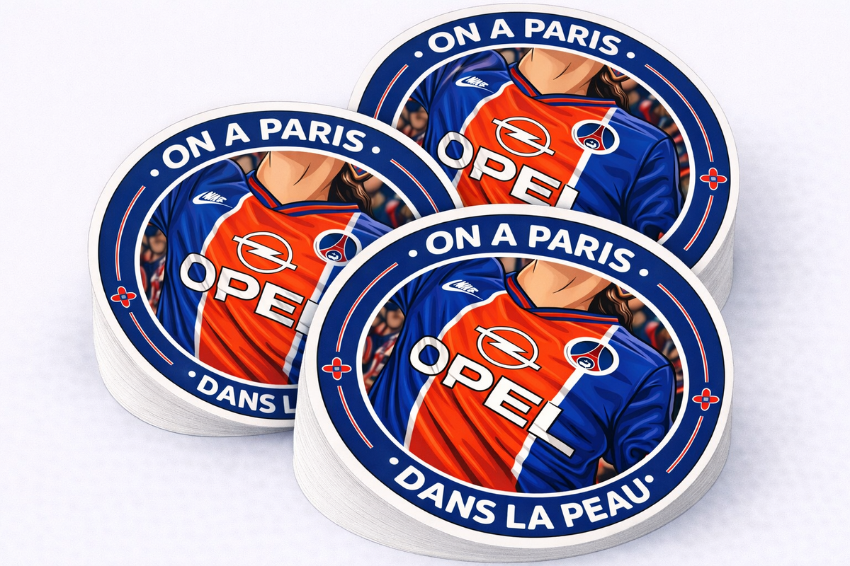 1-LOT 6 STICKERS ST-PSG
