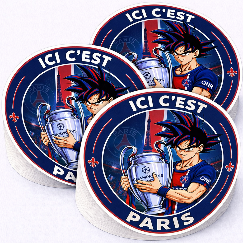 1-LOT 6 STICKERS ST-PSG