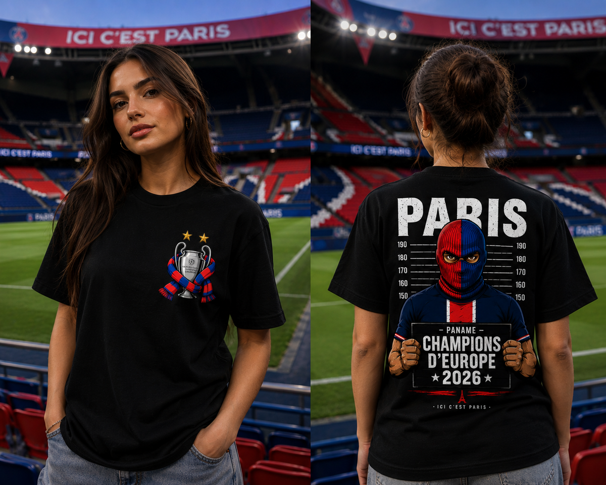 T-SHIRT PSG CHAMPIONS PANAME