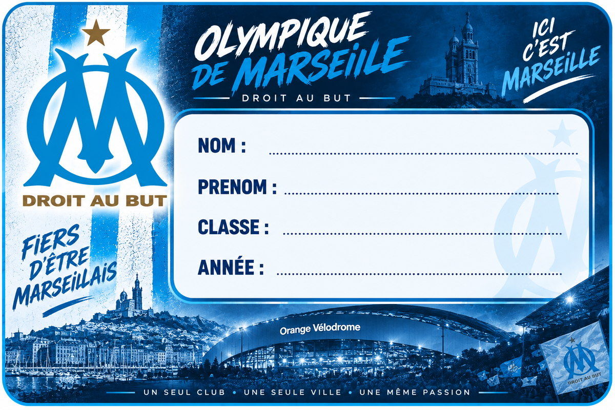 🏫 Étiquettes de cahier – Spécial Rentrée ⚽