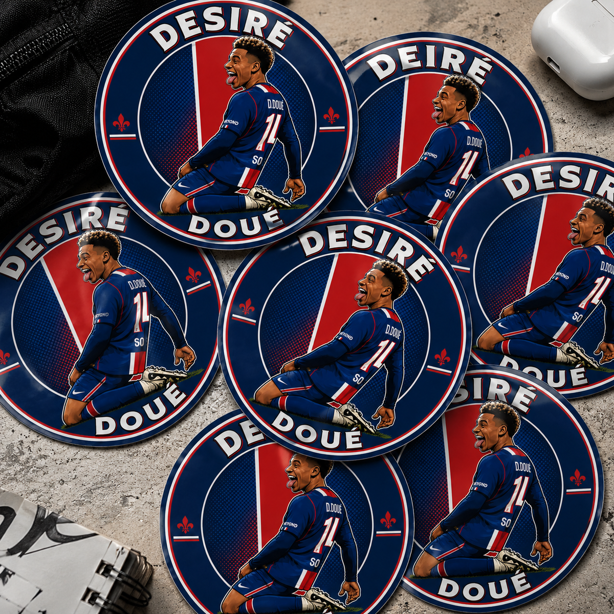 LOT 6 STICKERS PSG