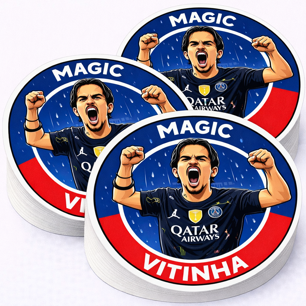 1-LOT 6 STICKERS ST-PSG