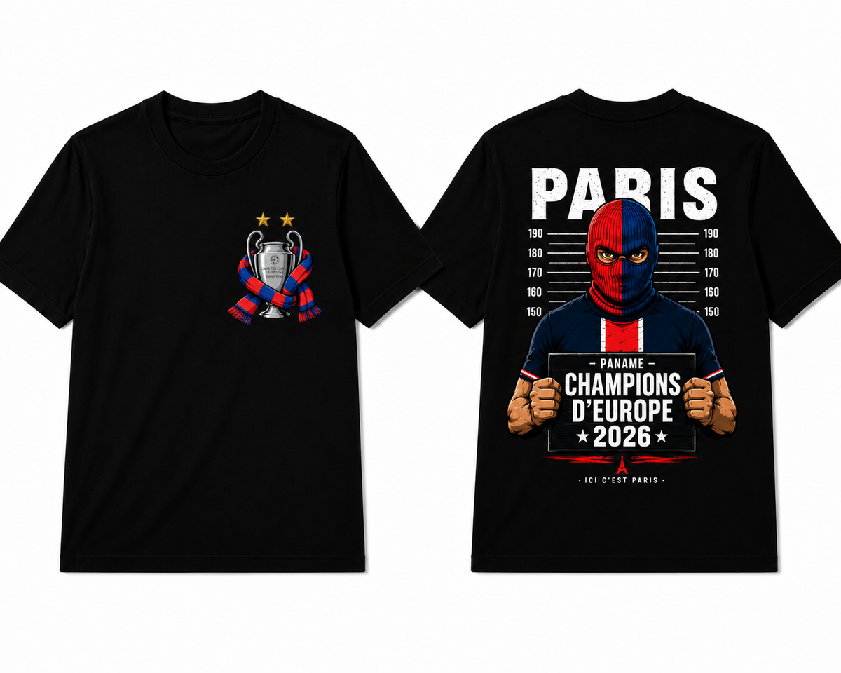 T-SHIRT PSG CHAMPIONS PANAME