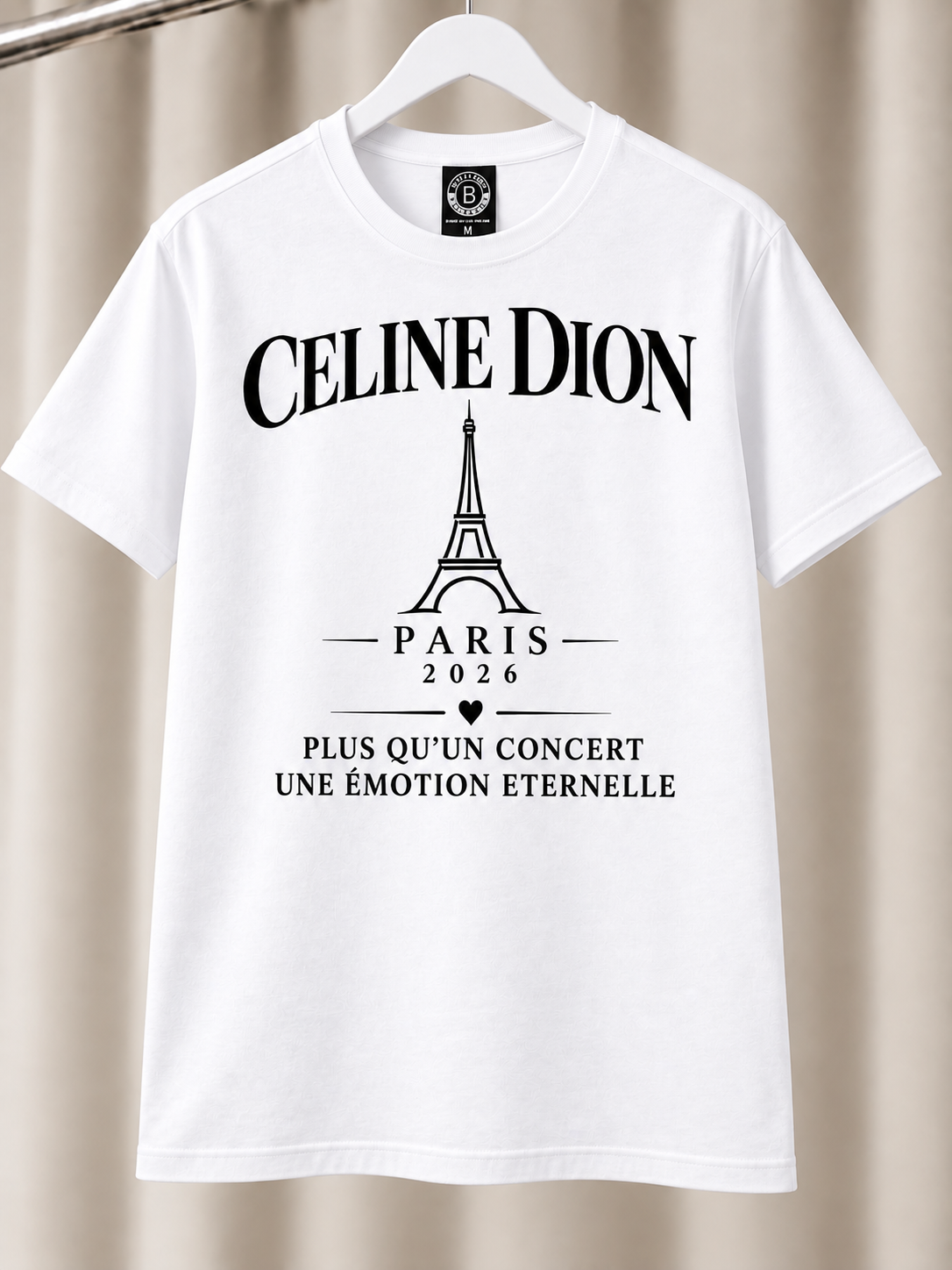 T-shirt « Céline Dion – Paris 2026 » 🎤✨