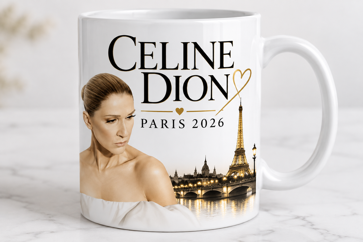 Mug Céline Dion – Paris 2026 ✨🇫🇷