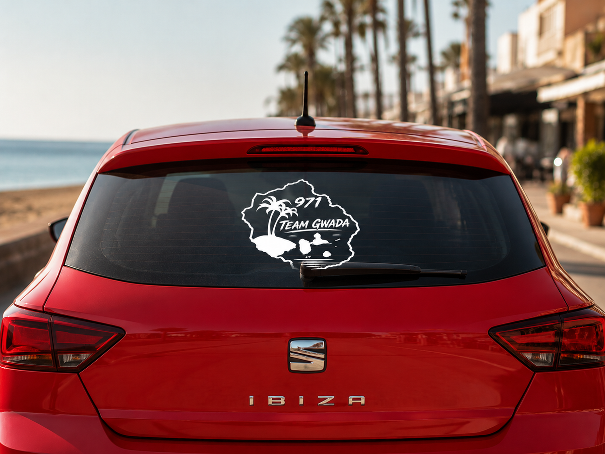 Sticker voiture – TEAM GWADA