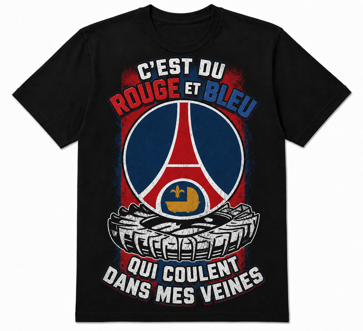 T-SHIRT PSG ROUGE & BLEU