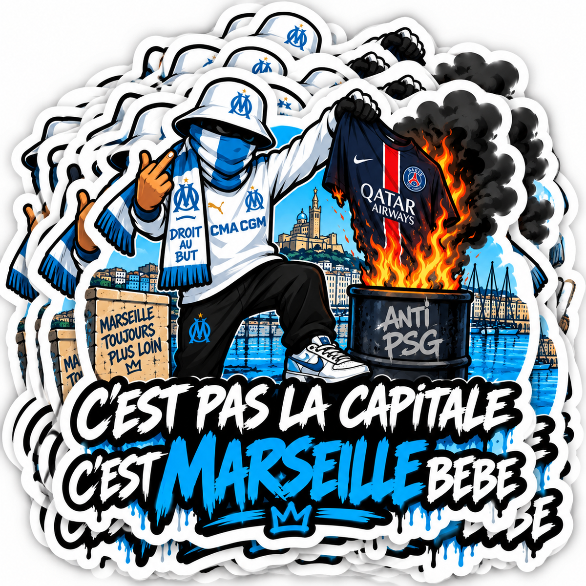 LOT 6 STICKERS OM