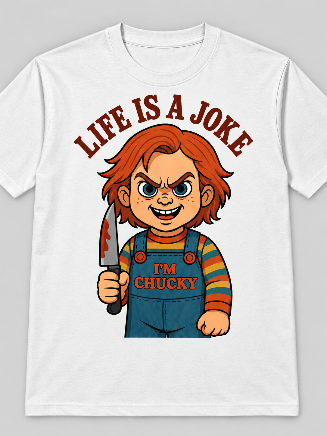 T-SHIRT LIFE IS A JOKE - CHUCKY