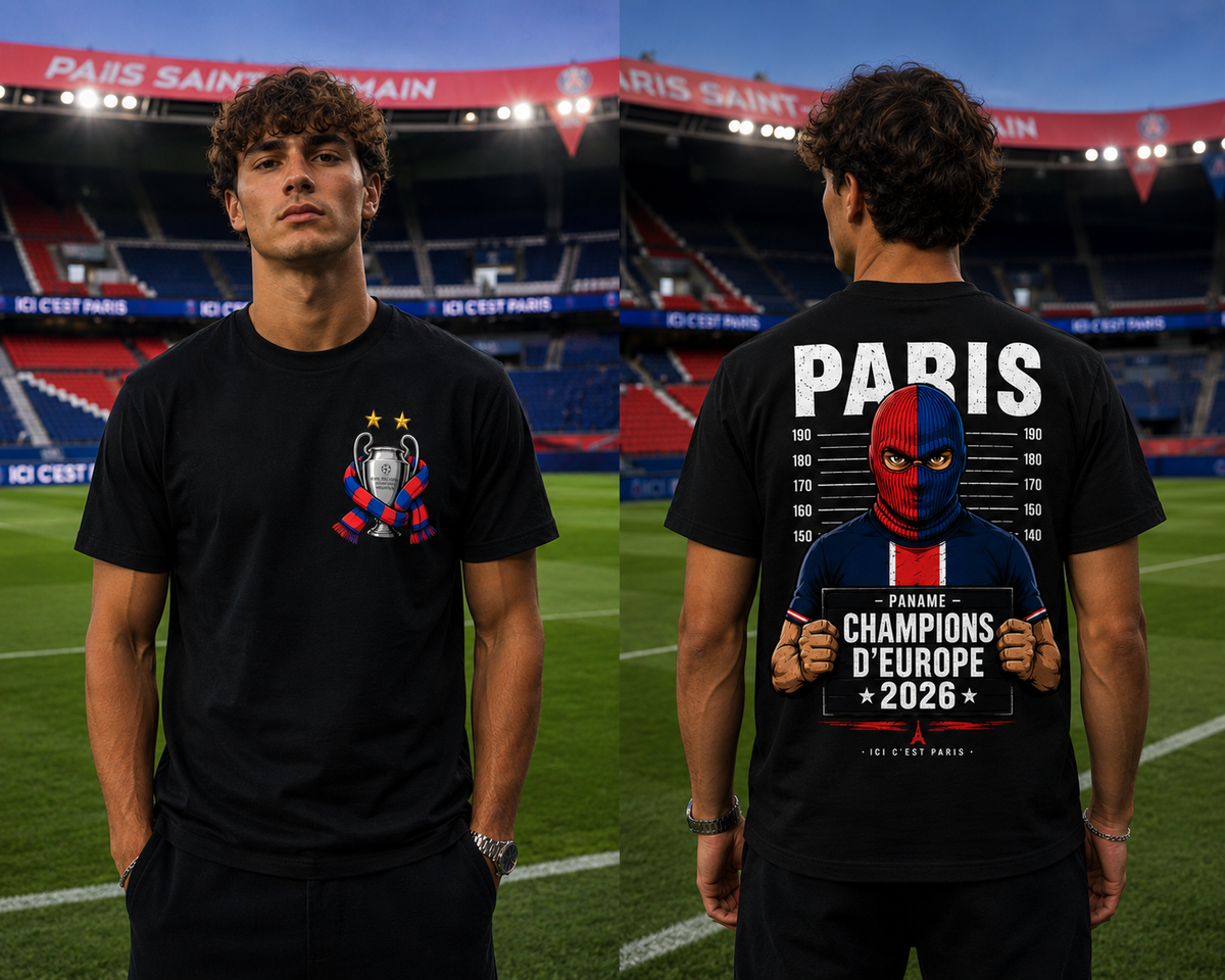 T-SHIRT PSG CHAMPIONS PANAME
