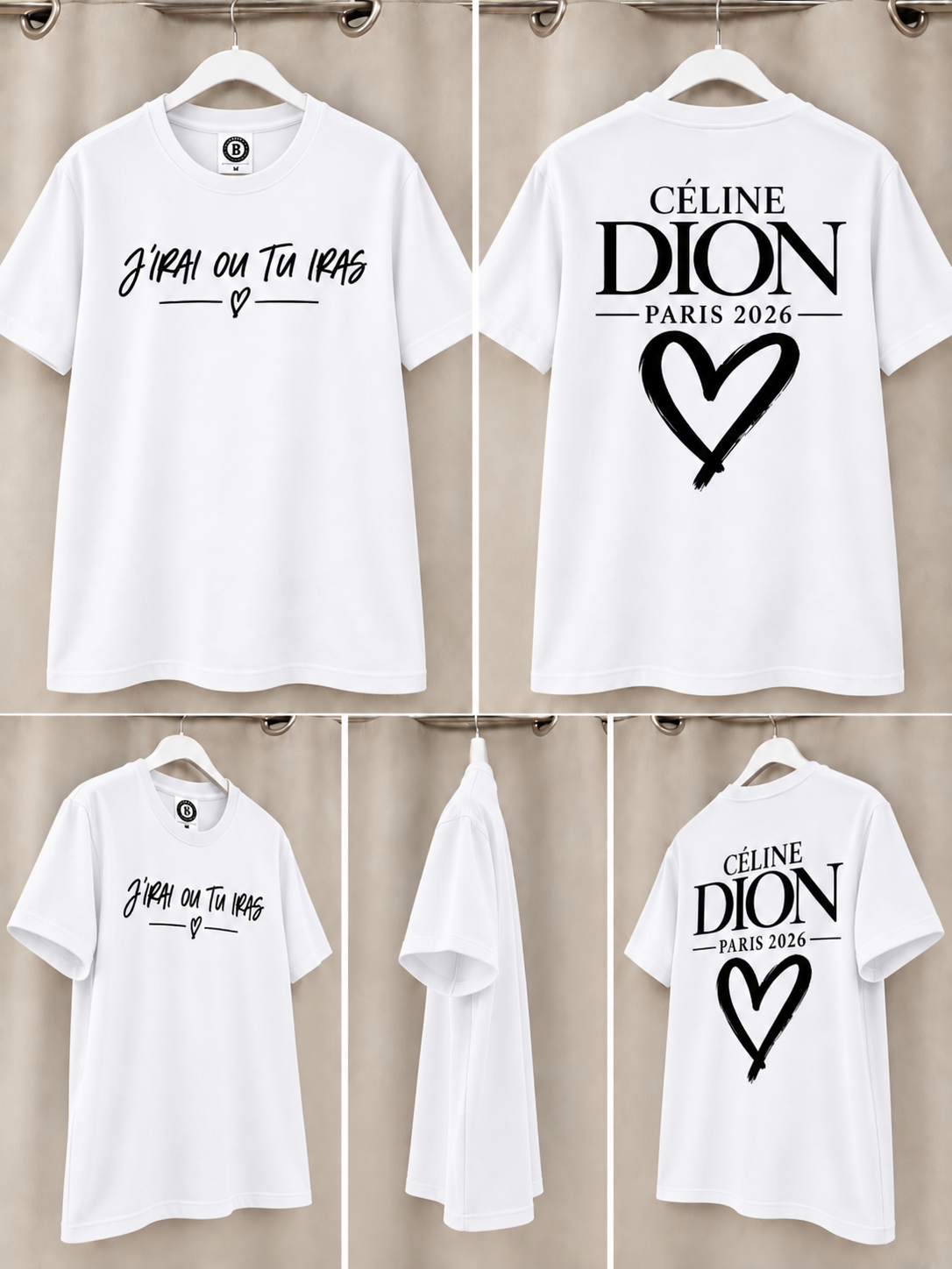 T-shirt « Céline Dion – Paris 2026 » 🎤✨
