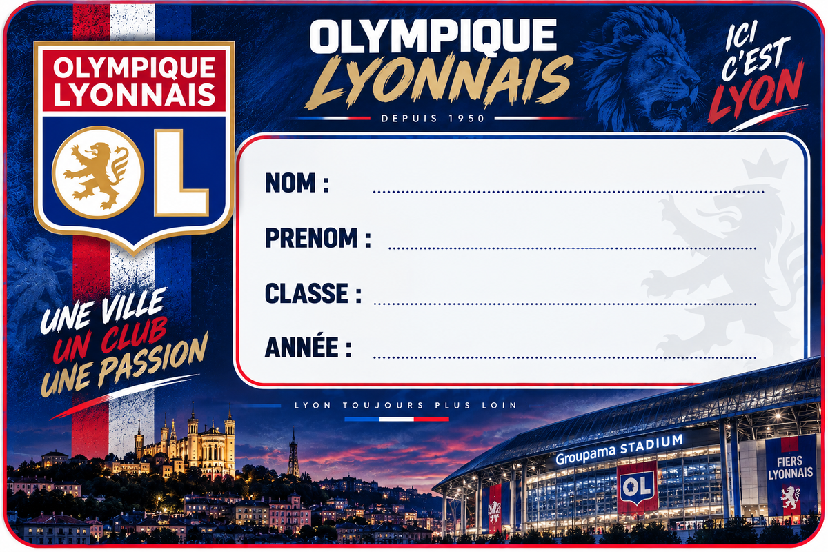 🏫 Étiquettes de cahier – Spécial Rentrée ⚽
