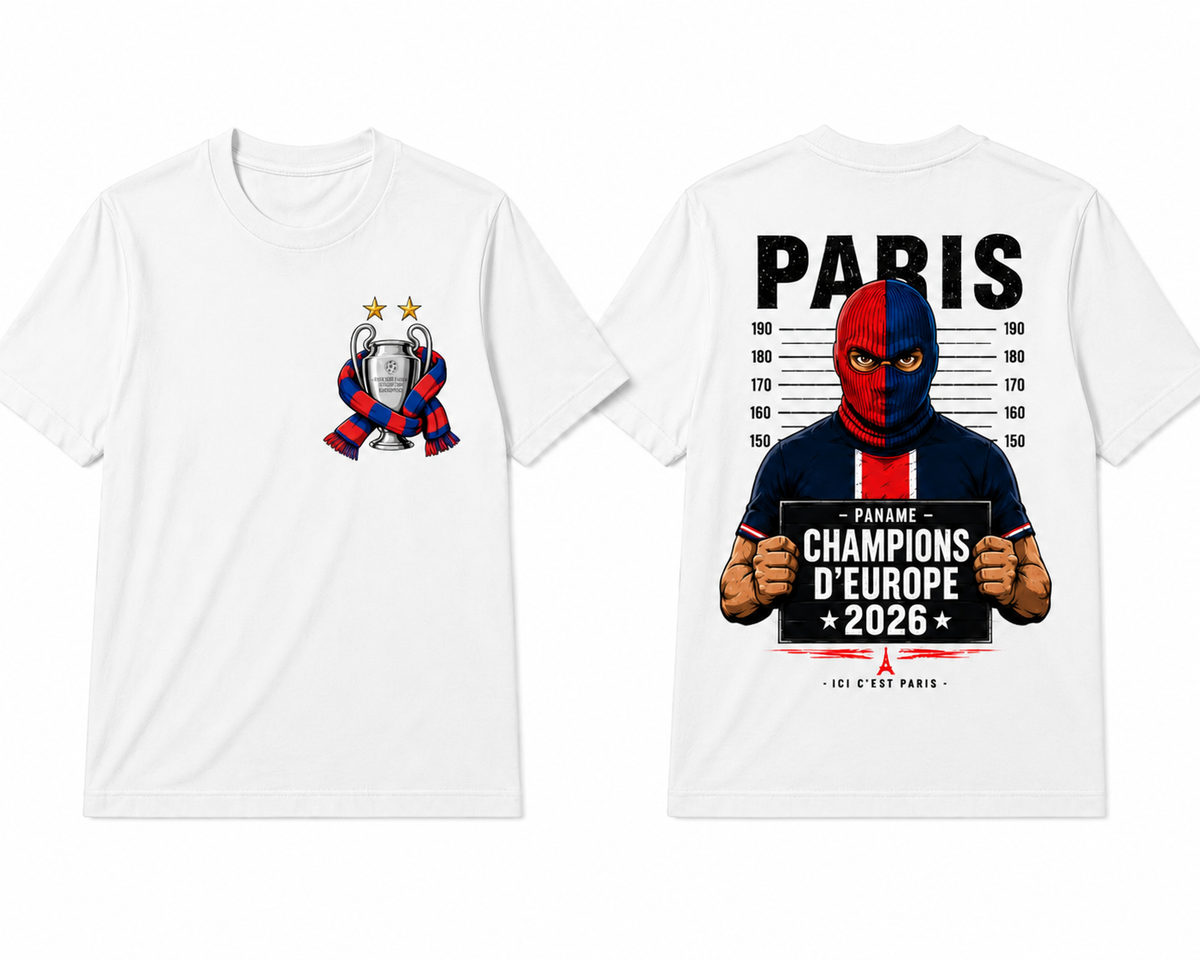 T-SHIRT PSG CHAMPIONS PANAME