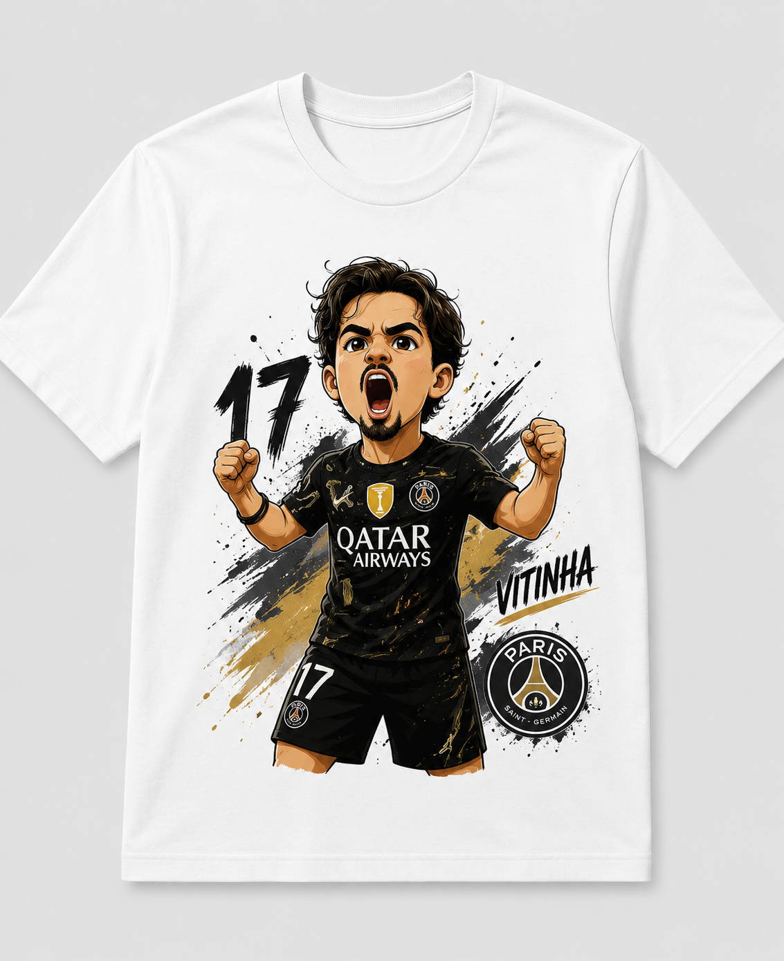 T-SHIRT PSG CARTOON ENFANT