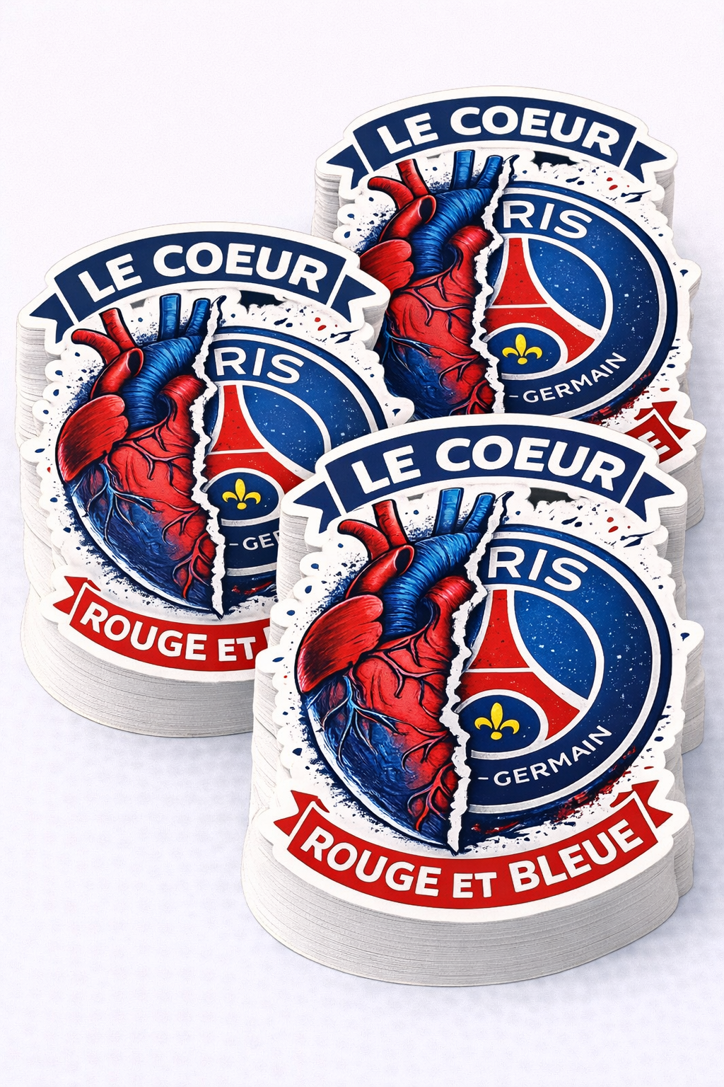 1-LOT 6 STICKERS ST-PSG