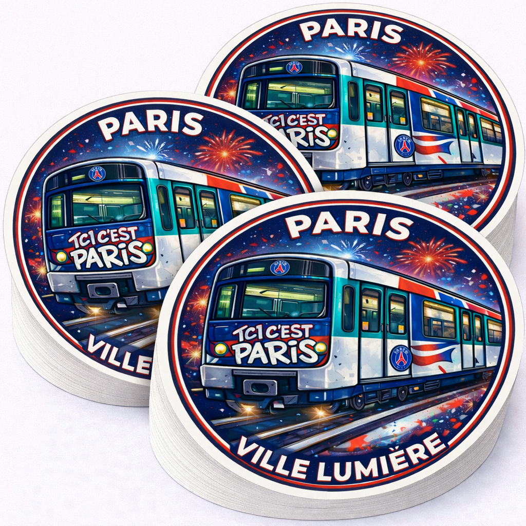 1-LOT 6 STICKERS ST-PSG