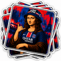 LOT 6 STICKERS PSG