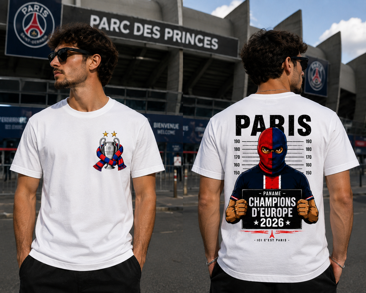T-SHIRT PSG CHAMPIONS PANAME